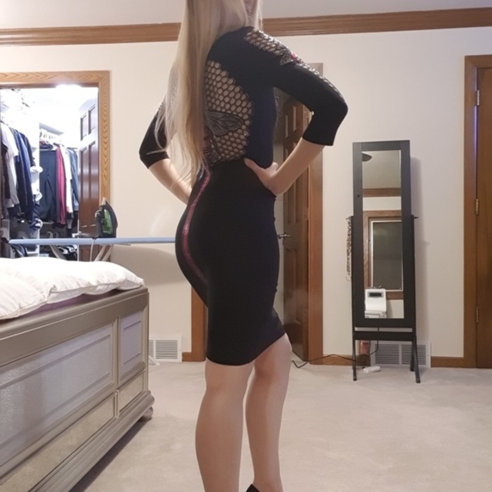 Gucci Dress Black Honeycomb size M